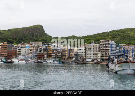 Port de pêche de Yehliu à Taiwan Banque D'Images