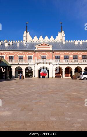 Château de Lublin, vue depuis la cour sur la façade avec l'entrée principale, Lublin, Pologne Banque D'Images