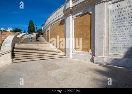 Marches espagnoles du 18e siècle sur la Piazza di Spagna, Rome, Italie Banque D'Images