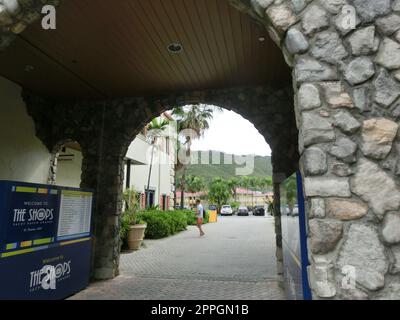 St Thomas, USVI - 4 mai 2022 : vue sur le port de plaisance de Yacht Haven Grande à St Thomas, USVI. Banque D'Images