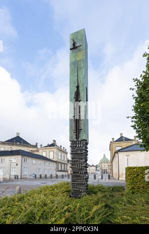 Sculptures Arnaldo Pomodoro à Copenhague, Danemark Banque D'Images