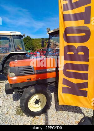 Bucarest, Roumanie - 12 septembre 2022 : Mini-excavatrice Kubota a19 à Bucarest, Roumanie Banque D'Images