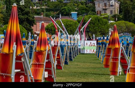 Chaises longues Banque D'Images