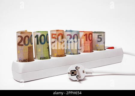 Augmentation du prix de l'électricité Banque D'Images