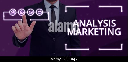 Ecriture Affichage de texte analyse MarketingEvaluation quantitative et qualitative d'un marché. Photo conceptuelle évaluation quantitative et qualitative d'un marché Banque D'Images