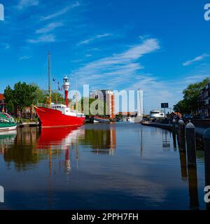 emden une ville portuaire dans le nord Banque D'Images