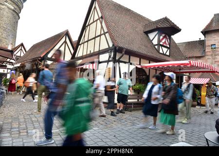 Le Handwerkerhof à Nuremberg Banque D'Images