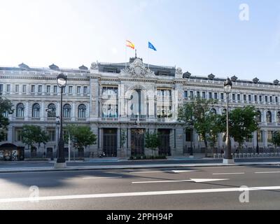 Banque centrale d'Espagne à Madrid. Banque D'Images