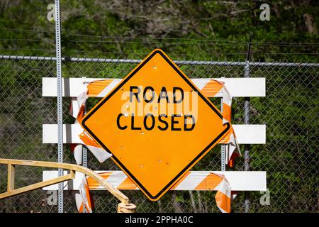 Road Closed Sign Banque D'Images