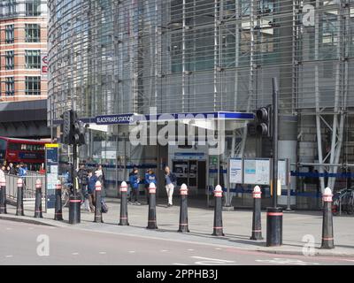 Station de métro Blackfriars à Londres Banque D'Images