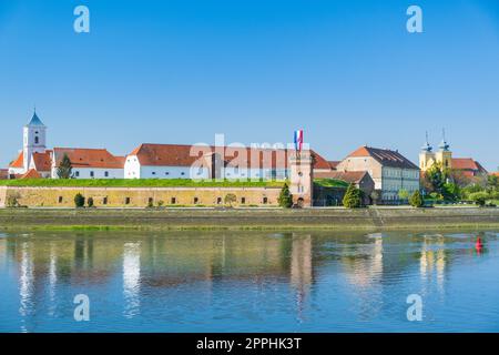 Vue aérienne de la vieille ville de Tvrdja à Osijek, Croatie Banque D'Images