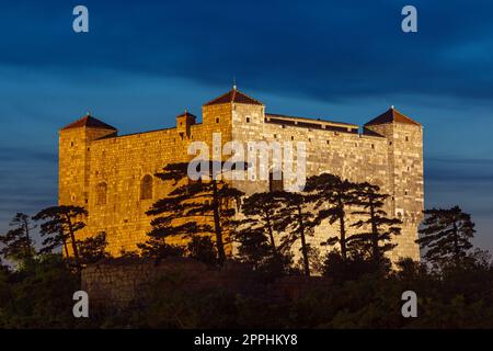 Le château de Nehaj à Senj Banque D'Images