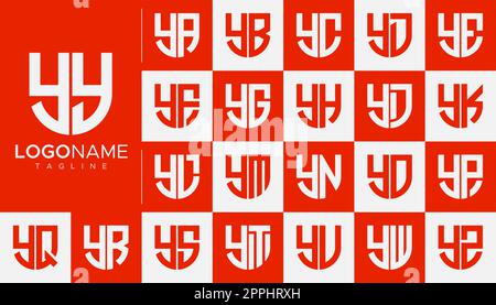 Ensemble de lettres logo y marque. Modèle moderne de logo en y. Illustration de Vecteur