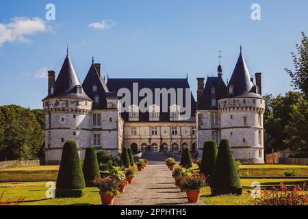 Le Château de Mesnieres en Bray en Normandie Banque D'Images