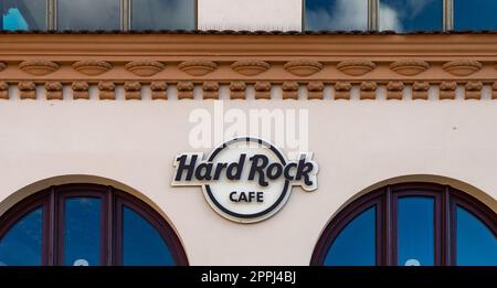 Logo Hard Rock Cafe Banque D'Images