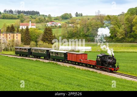 Haertsfeld Schaettere train à vapeur locomotive musée chemin de fer à Iggenhausen Allemagne Banque D'Images