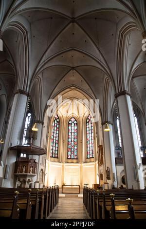 L'intérieur de l'église Saint-Pierre, Hambourg, Allemagne. Banque D'Images