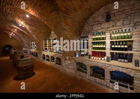 Boutique de vins au château de Mailberg, Basse-Autriche, Autriche Banque D'Images