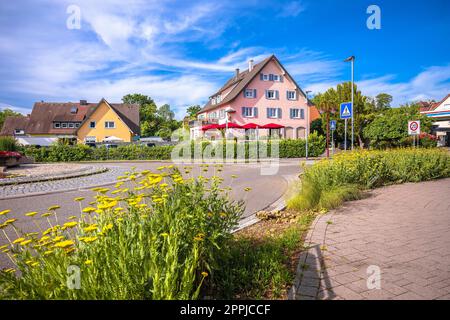 Ville de Breisach vue panoramique sur la rue Banque D'Images