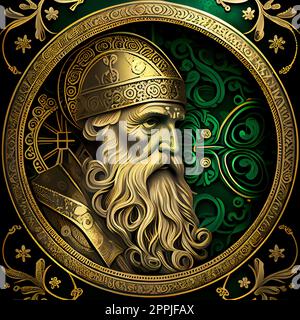 Saint Patrick, l'apôtre de l'Irlande Banque D'Images