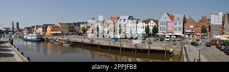 Alter Hafen à Husum Banque D'Images