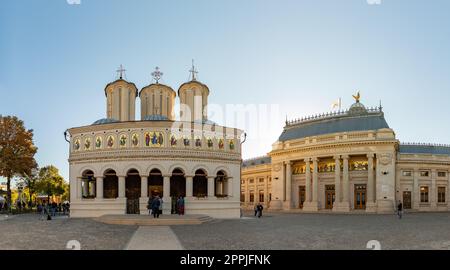 Cathédrale patriarcale des Saints Constantin et Hélène et Palais du Patriarcat Banque D'Images