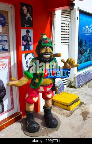 Le bar ou le café au port de Cozumel pendant l'une des croisières des Caraïbes occidentales Banque D'Images