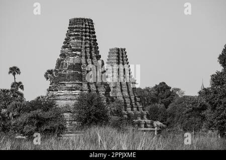 Les ruines du temple d'Ava à Mandalay en Birmanie Banque D'Images