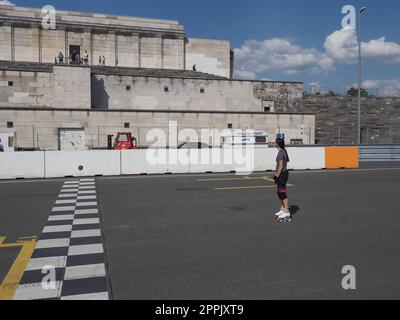 Zeppelin Field Tribune à Nuremberg Banque D'Images