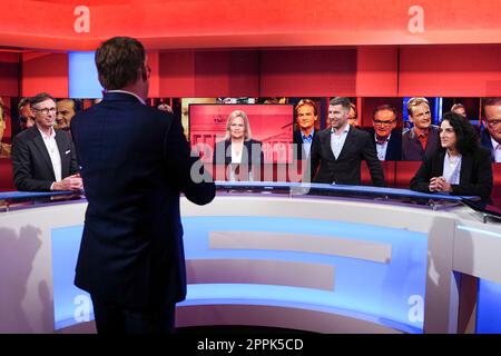 ARD-Talkshow Hart aber Fair Banque D'Images