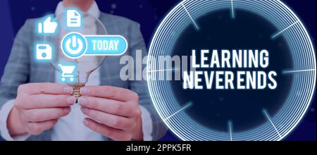 L'apprentissage de l'écriture manuscrite ne se termine jamais. Approche d'affaires durée de vie éducation et bien-être opportunités Banque D'Images