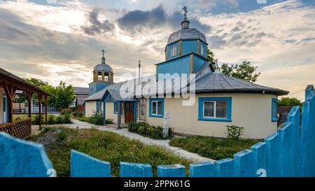 L'église orthodoxe de Mila 23 dans le delta du danube roumanie Banque D'Images