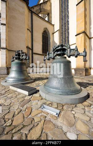 St. Basilique Egidius à Bardejov, site de l'UNESCO, Slovaquie Banque D'Images