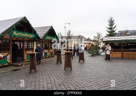 MARIENBERG, ALLEMAGNE - 04 DÉCEMBRE 2022 : marché de Noël. Banque D'Images