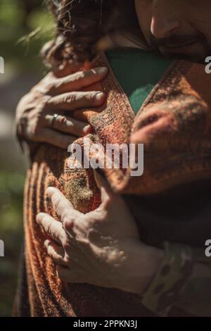 Gros plan passion embrasser la photo de concept Banque D'Images