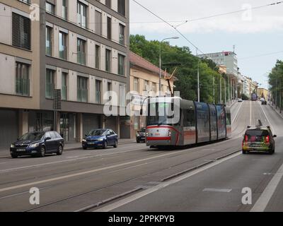 Tram à Brno Banque D'Images