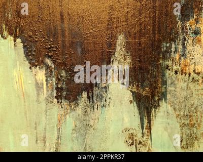 Gros plan détaillé et coloré sur la peinture sur les textures de murs en béton en haute résolution Banque D'Images