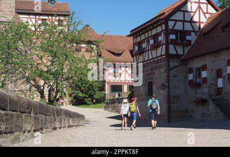 Château de Nuernberger Burg à Nuremberg Banque D'Images