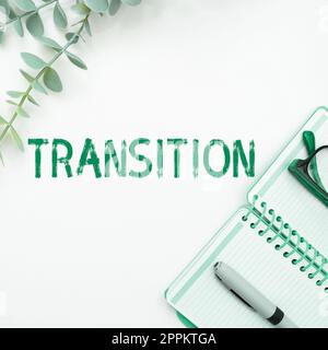 Transition de légende conceptuelle. Aperçu de l'entreprise une modification spectaculaire ou radicale de la forme ou de l'apparence Banque D'Images