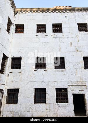 Mur de la nouvelle prison depuis la cour du Palais des Doges Banque D'Images