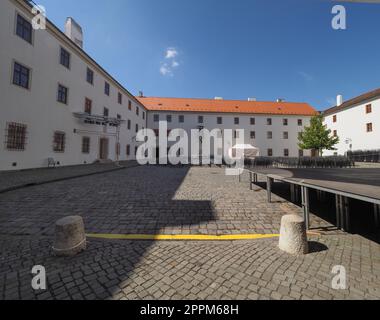 Le château de Spielberg à Brno Banque D'Images