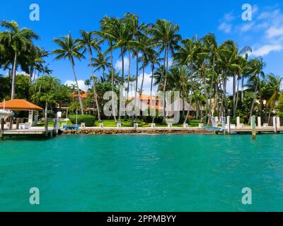 Luxueux manoir à Miami Beach, floride, États-Unis Banque D'Images