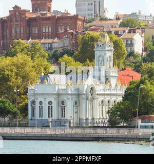 Bulgarian St. Stephen Church, Collège orthodoxe grec de Phanar dans le Far End, district de Balat, Istanbul, Turquie Banque D'Images