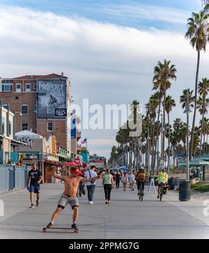 Venice Beach Boardwalk Banque D'Images