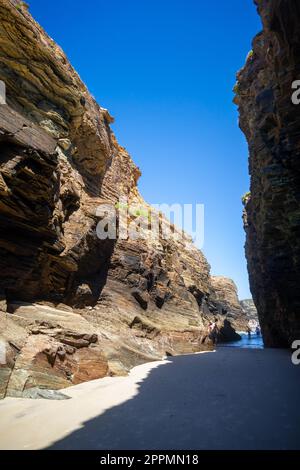 Comme plage de Catedrais - Plage des cathédrales - Galice, Espagne Banque D'Images