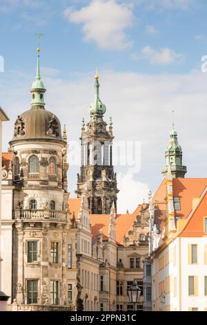 Bâtiments historiques à Dresde (Saxe) (Allemagne) Banque D'Images