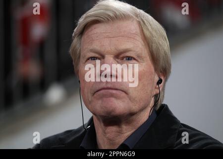 MUNICH, ALLEMAGNE - AVRIL 19 : Oliver KAHN, Président du FC Bayern vu avant le quart-finale de l'UEFA Champions League deuxième match de football de la jambe entre le FC Bayern Muenchen et Manchester City à l'Allianz Arena sur 19 avril 2023 à Munich, en Allemagne. Image et copyright d'Arthur THILL / ATP images (THILL Arthur / ATP / SPP) Banque D'Images