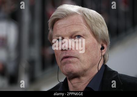 MUNICH, ALLEMAGNE - AVRIL 19 : Oliver KAHN, Président du FC Bayern vu avant le quart-finale de l'UEFA Champions League deuxième match de football de la jambe entre le FC Bayern Muenchen et Manchester City à l'Allianz Arena sur 19 avril 2023 à Munich, en Allemagne. Image et copyright d'Arthur THILL / ATP images (THILL Arthur / ATP / SPP) Banque D'Images