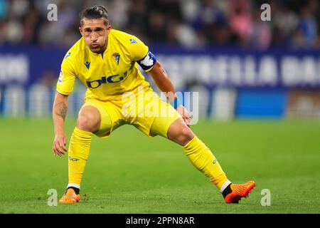 Luis Alfonso Pacha Espino de Cadix CF pendant le match de la Liga entre le RCD Espanyol et Cadix CF a joué au stade RCDE sur 21 avril à Barcelone, Espagne. (Photo de Colas Buera / PRESSIN) Banque D'Images