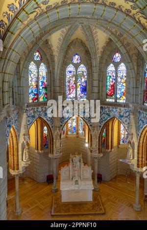 Intérieur du Palais épiscopal conçu par l'architecte Antoni Gaudi à Astorga. Province de Leon. Espagne. CAMINO DE SANTIAGO. Palais épiscopal par l'architecte an Banque D'Images